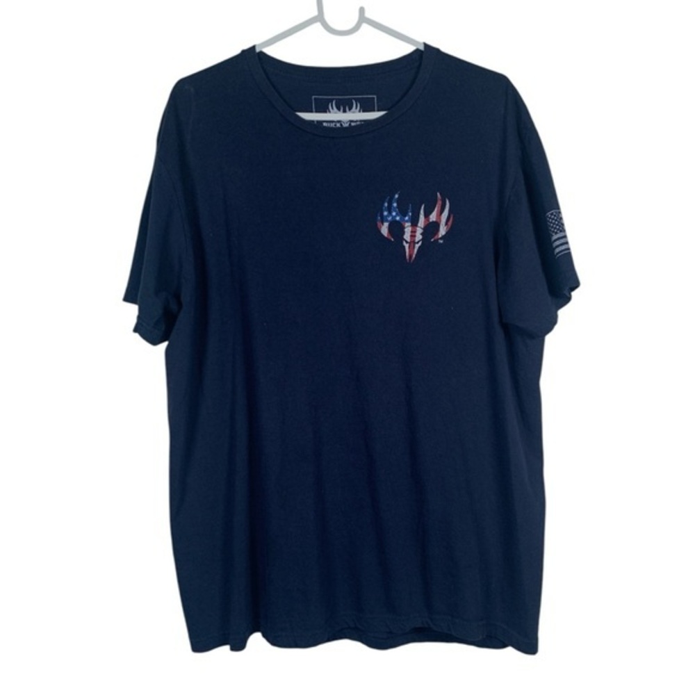 Buck Wear Patriotic If This Flag Offends You I'll Help You Pack Graphic Shirt XL